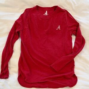 johnnie-O Vibrant Red Crew Neck Tee Alabama A logo